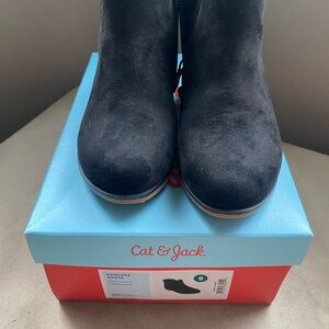 Cat & Jack Girls Black Boots